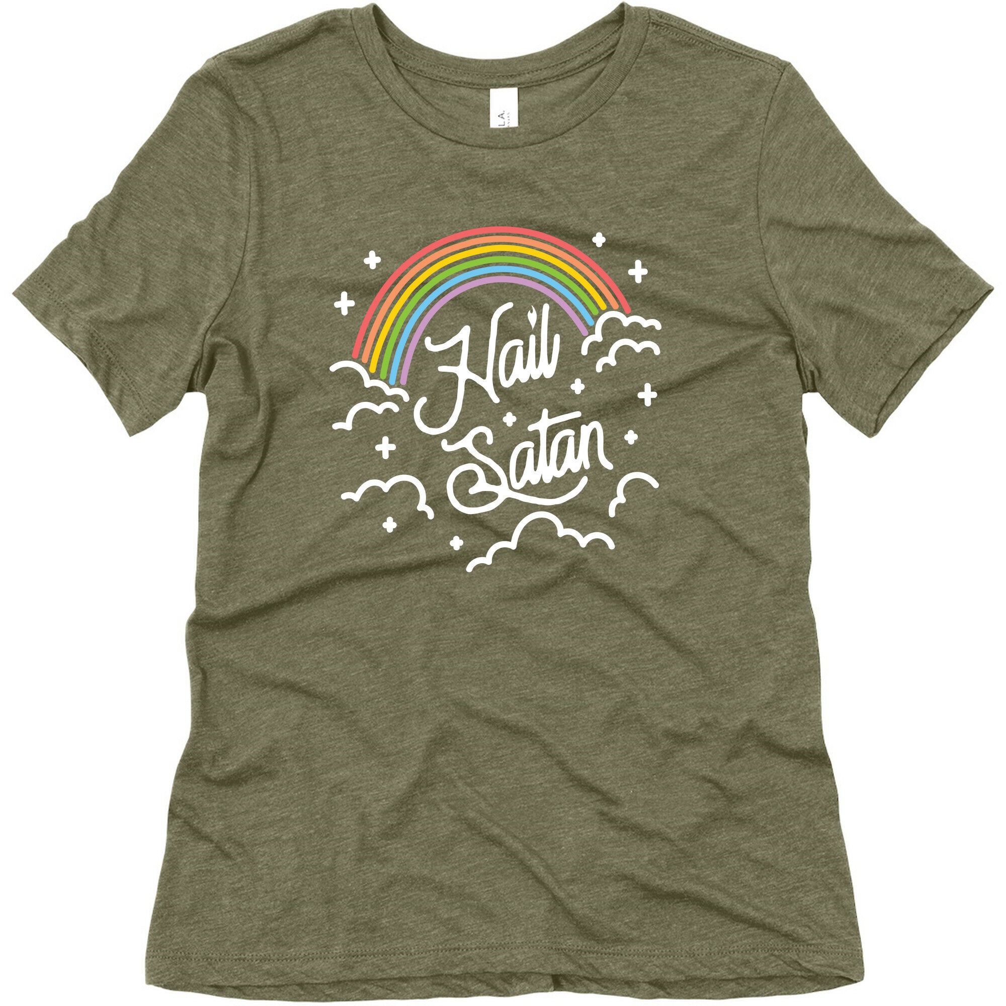 Hail Satan Rainbow Women's Triblend Tee